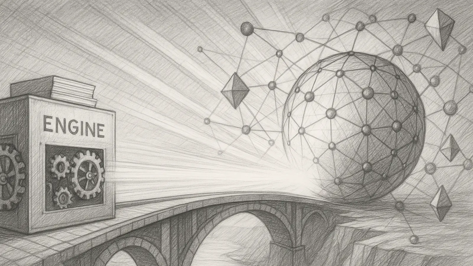 New search ecosystem bridge transformation sketch