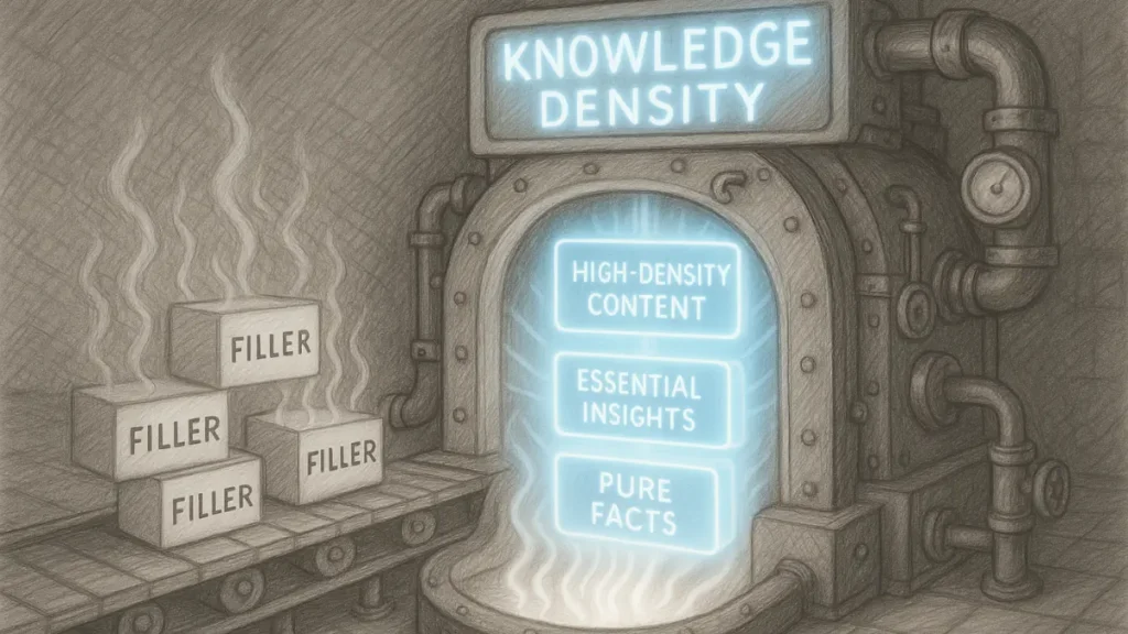 Furnace transforming filler into high-density knowledge blocks