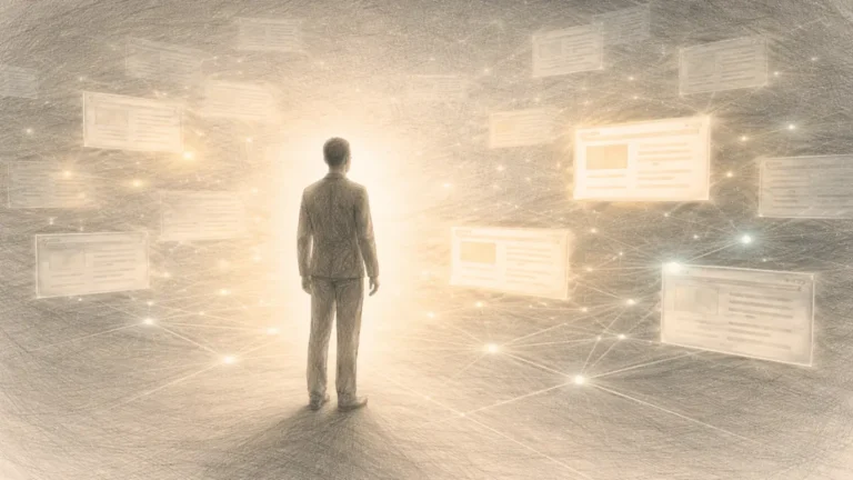 AI content surfacing through silent selection field