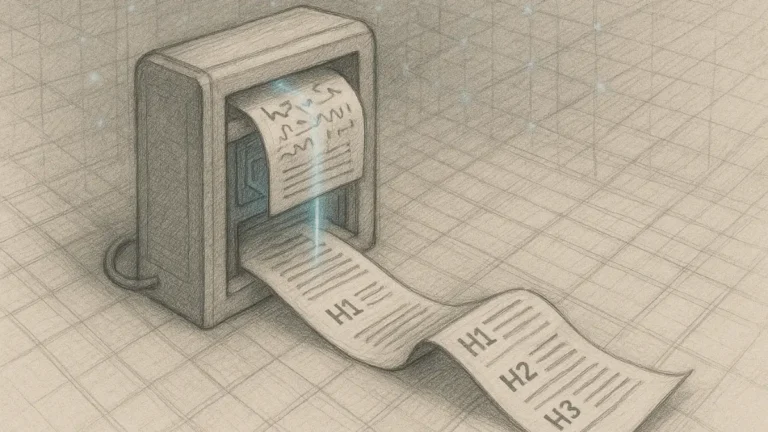 ai-first page structure scanning system transforming chaotic text into structured layout