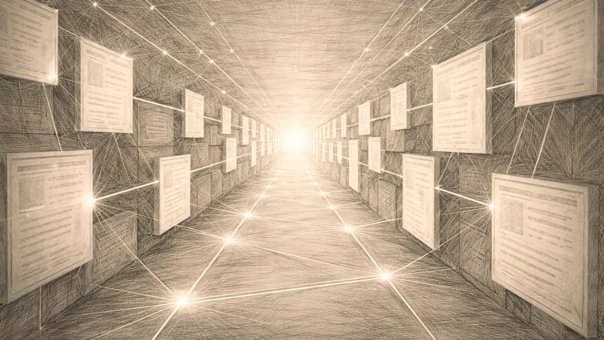 Cognitive internal linking as reasoning corridor