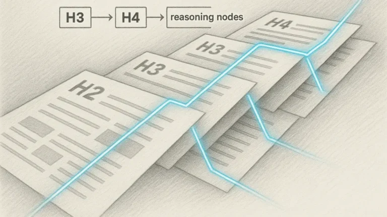 hierarchical content depth cross-document pathways sketch