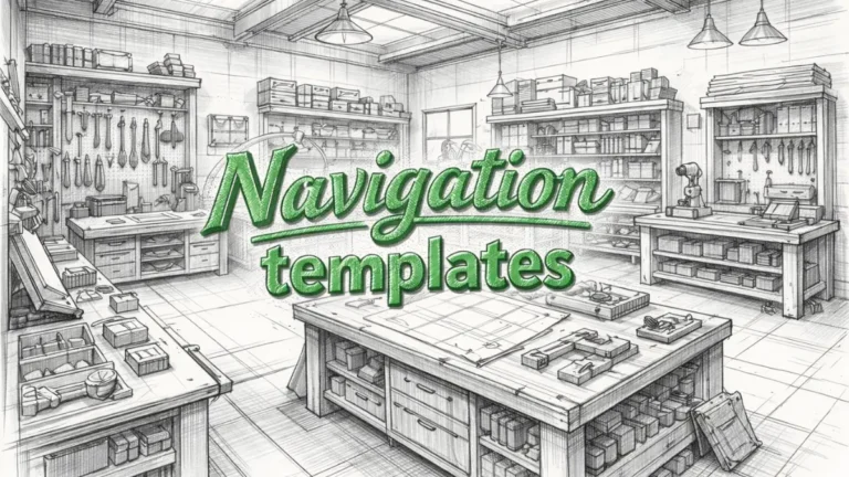 Cognitive navigation patterns in modular workshop structure