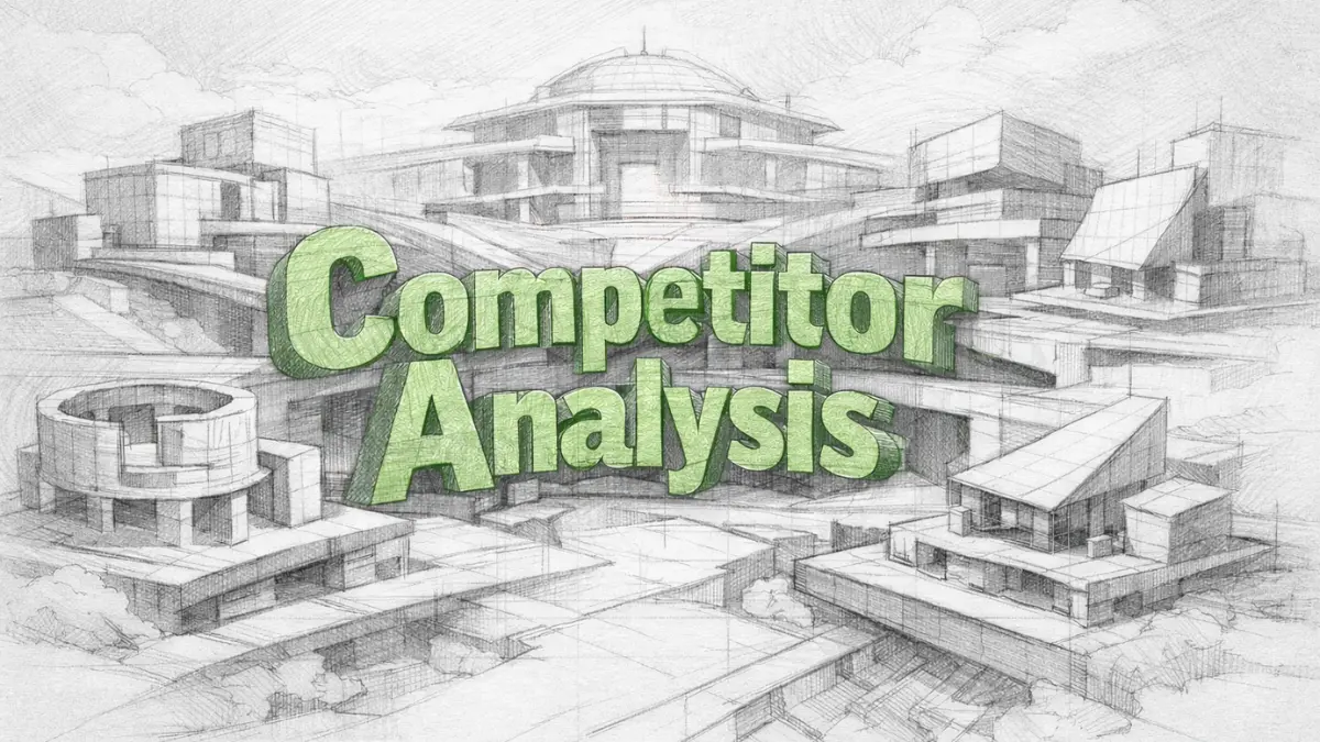 Competitor analysis for generative visibility competitors