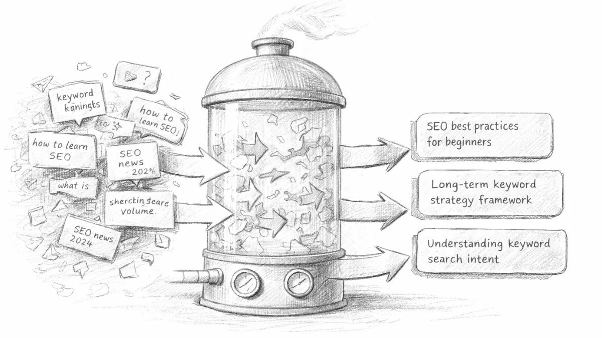 Keyword intelligence framework transforming queries into meaning