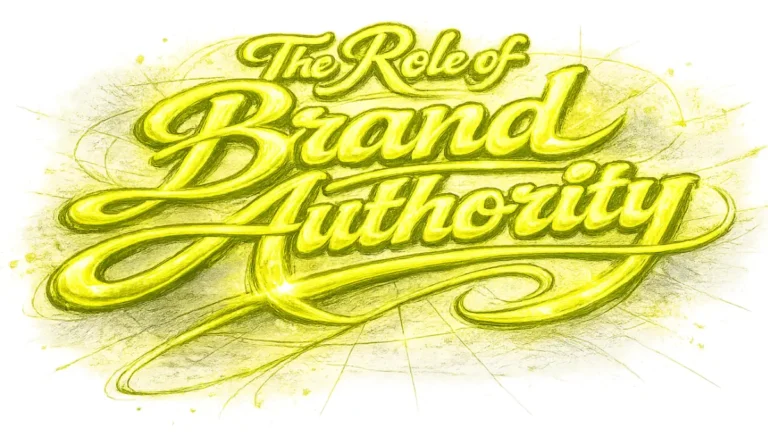 brand authority generative discovery neon lettering