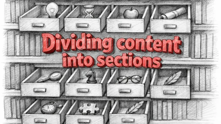 Content sectioning strategy for precision information retrieval