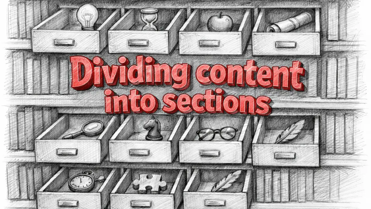 Content sectioning strategy for precision information retrieval