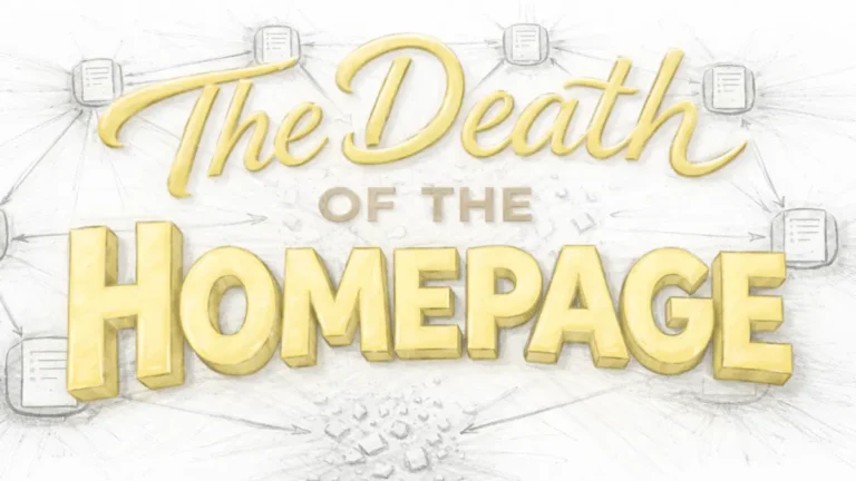 Contextual entry points replacing the homepage model