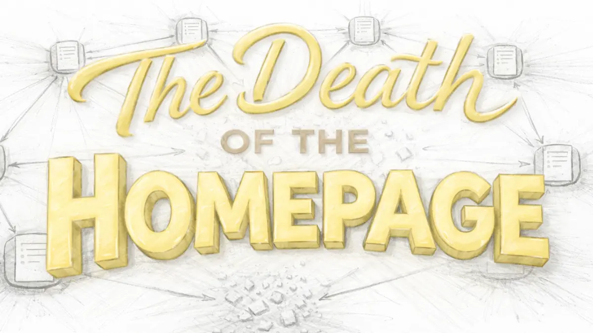 Contextual entry points replacing the homepage model