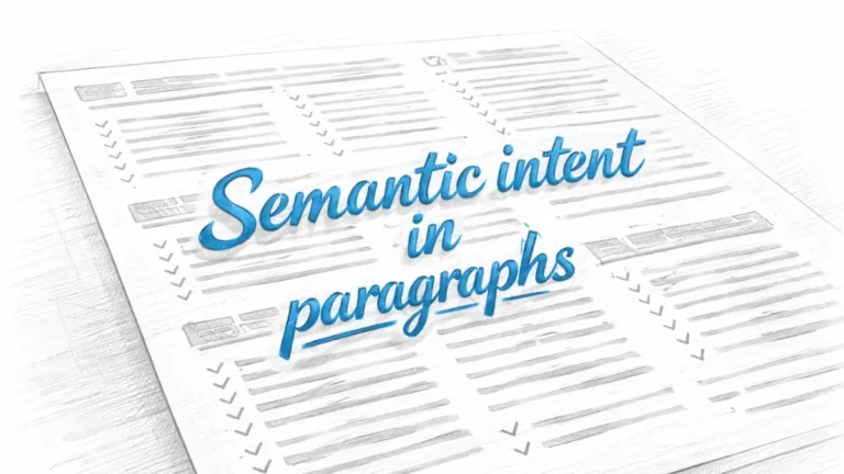 Semantic paragraph design with explicit intent layers