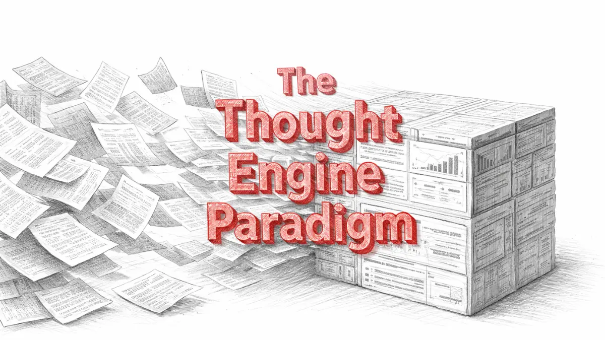 Thought Engine Paradigm ranking compression visualization