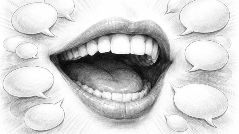 Generative engagement metrics concept illustrated with speaking mouth