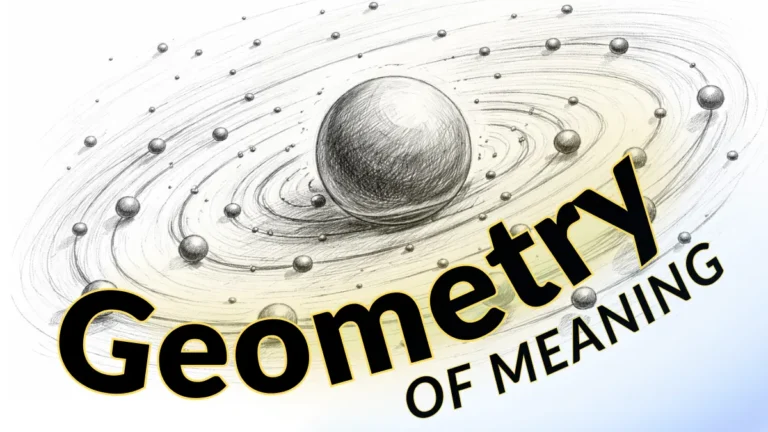 meaning geometry concept gravity semantic vector space